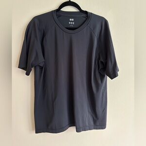 Uniqlo DRY-EX Crew Neck Short-Sleeve T-Shirt Black Large active wear